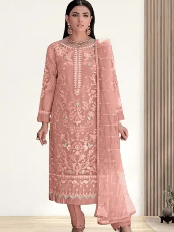 Stylish Embroidered Shalwar Kameez Desi Dress For Women