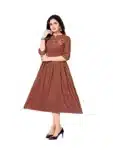 Stylish Embroidery Light-weight Comfortable Deshi Kurti IK031023A (8)