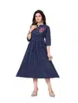 Stylish Embroidery Light-weight Comfortable Deshi Kurti IK031023A (8)