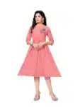 Stylish Embroidery Light-weight Comfortable Deshi Kurti IK031023A (8)