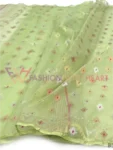 Deshi Original Jamdani Traditional Light Birch Green with Multicolor Design BJ041923A (8)