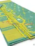 Deshi jamdani traditional succulent green saree with multicolor design BJ041923F (6)