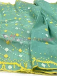 Deshi jamdani traditional succulent green saree with multicolor design BJ041923F (6)