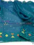 Exclusive Jamdani Saree Blue Palisade With Multicolor Design BJ041923G (3)