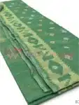 Exclusive Original Handloom Jamdani saree Slate Green with Multicolor