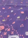 Exclusive Original Jamdani Saree Middle blue purple With Multicolor Design BJ041923B (7)