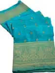 Elegant banarasi kanchipuram silk saree is classic and beautiful for women IS073123B (5)