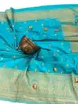 Elegant banarasi kanchipuram silk saree is classic and beautiful for women IS073123B (5)