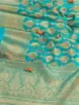 Elegant banarasi kanchipuram silk saree is classic and beautiful for women IS073123B (5)