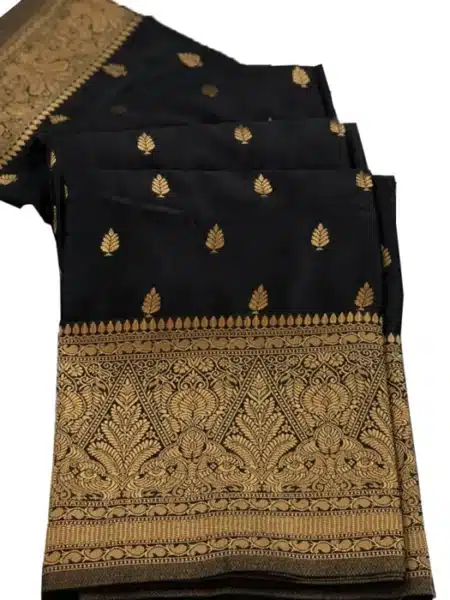 Elegant banarasi kanchipuram silk saree is classic and beautiful for women