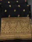 Elegant banarasi kanchipuram silk saree is classic and beautiful for women IS073123B (5)