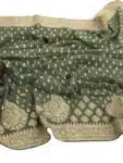 Elegant heavy border soft shimmer georgette saree party wear womens IS073123D (4)
