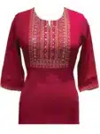 Traditional Embroidery Multicolor Kurti for Women IT073123E (8)