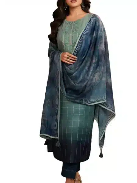 Traditional Salwar Kameez Cotton with Embroidery Work