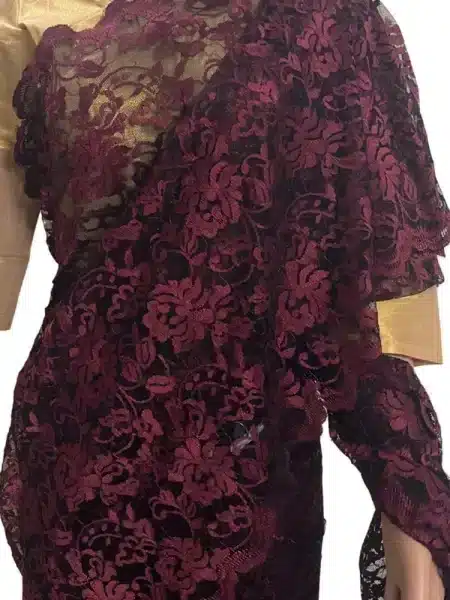 Dubai Chantilly Lace Sarees for Women