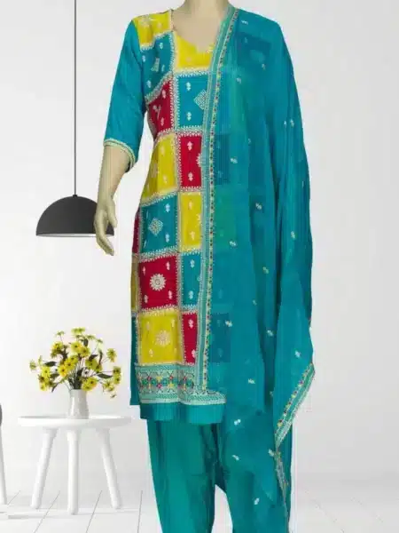 Deshi Salwar Kameez Chinnon Georgette with Embroidery work