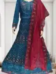 Elegant Gown with Pearl and Heavy Embroidery Work PGC02182024 (11)
