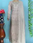 Elegant Gown with Pearl and Heavy Embroidery Work PGC02182024 (11)