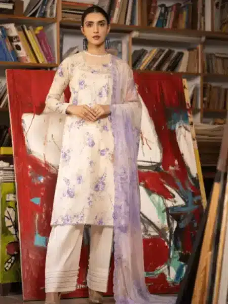 Exquisite Pakistani Embroidered Lawn Salwar kameez Collection