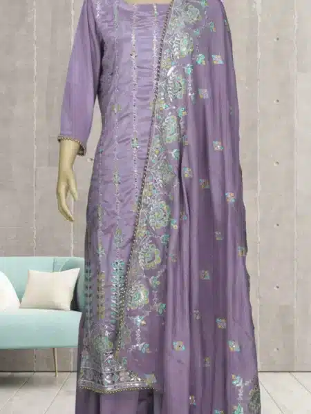 Gorgeous Embroidered Clothing with Luxury Chinnon Fabric