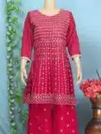 Exclusive Georgette Sharara with Embroidery work Collection ISR03042024 (14)