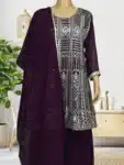 Exclusive Georgette Sharara with Embroidery work Collection ISR03042024 (14)