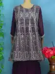 Exclusive Georgette Sharara with Embroidery work Collection ISR03042024 (14)