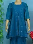Exclusive Georgette Sharara with Embroidery work Collection ISR03042024 (3)