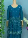 Exclusive Georgette Sharara with Embroidery work Collection ISR03042024 (14)