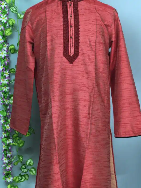 Men’s Soft Silk Panjabi for Special Occasion Collection BP02282024 (12)