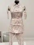 Gorgeous Co-Ord Set with Embroidery Work Collection ICS03042024B (6)