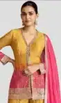 Indian Pakistani Designer Embroidered Sharara Suit Stitched Salwar Kameez for Engagement & Party Wear – ASK030825 – 1 (1)