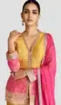 Indian Pakistani Designer Embroidered Sharara Suit Stitched Salwar Kameez for Engagement & Party Wear – ASK030825 – 1 (1)