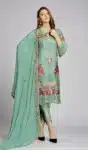 Stylish Sequin Embroidered Trouser Pant Suit Festive Salwar Kameez Dress