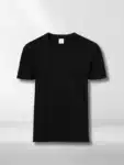 Black Premium Cotton Custom Printed T-Shirts (1)