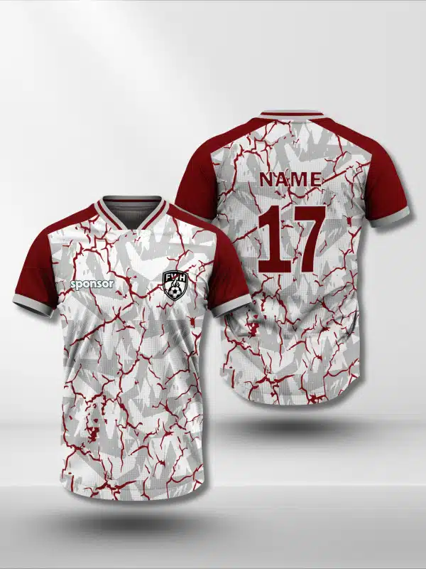 Crimson Shard Custom Soccer Jersey main