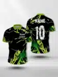 Green in Black Graphic Custom Cricket Jersey (1)
