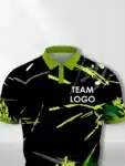 Green in Black Graphic Custom Cricket Jersey (1)
