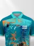 Ocean & Dark Aqua Graphic Custom Cricket Jersey (1)