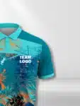 Ocean & Dark Aqua Graphic Custom Cricket Jersey (1)