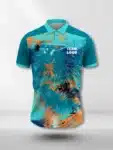Ocean & Dark Aqua Graphic Custom Cricket Jersey (1)