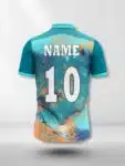 Ocean & Dark Aqua Graphic Custom Cricket Jersey (1)