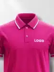 Raspberry Pink Customized Polo Shirts (1)