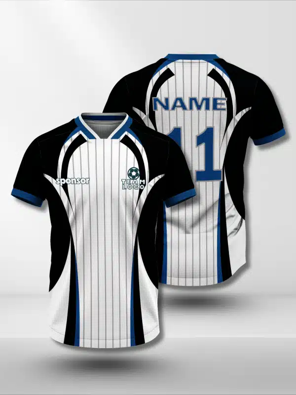 Striker Pinstripe Custom Design Soccer Jersey Main