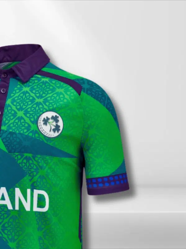 Ireland T20 World Cup Jersey 2024 Half Sleeves (4) Ireland T20 World Cup Jersey 2024 sleeves