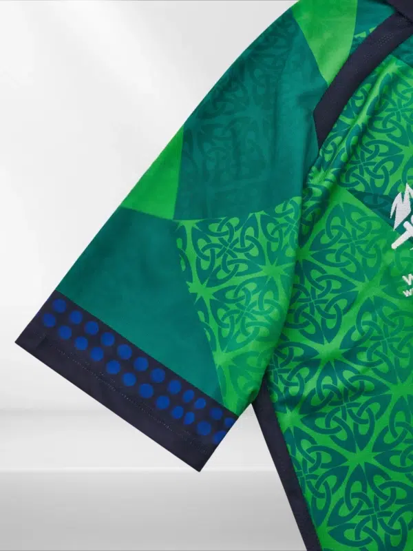 Ireland T20 World Cup Jersey 2024 Half Sleeves (8) Ireland T20 World Cup Jersey 2024 sleeves design